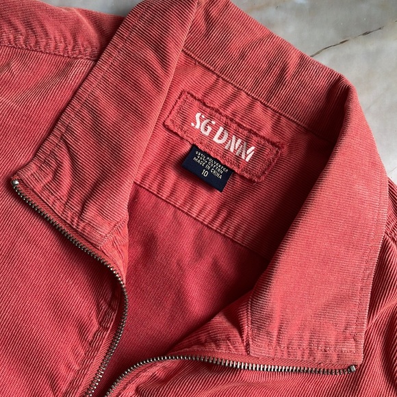 SPORTSGIRL | Brushed cotton lightweight zippered jacket in coral - Picture 2 of 5